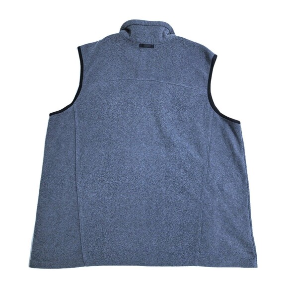 Eddie Bauer Mens XL Fleece Vest Jacket Full Zip Sweater Gray - Picture 5 of 9